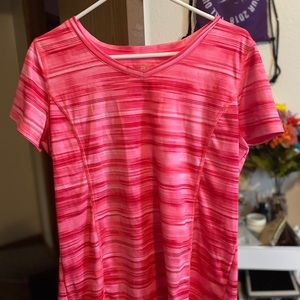 Workout shirt with breathable material